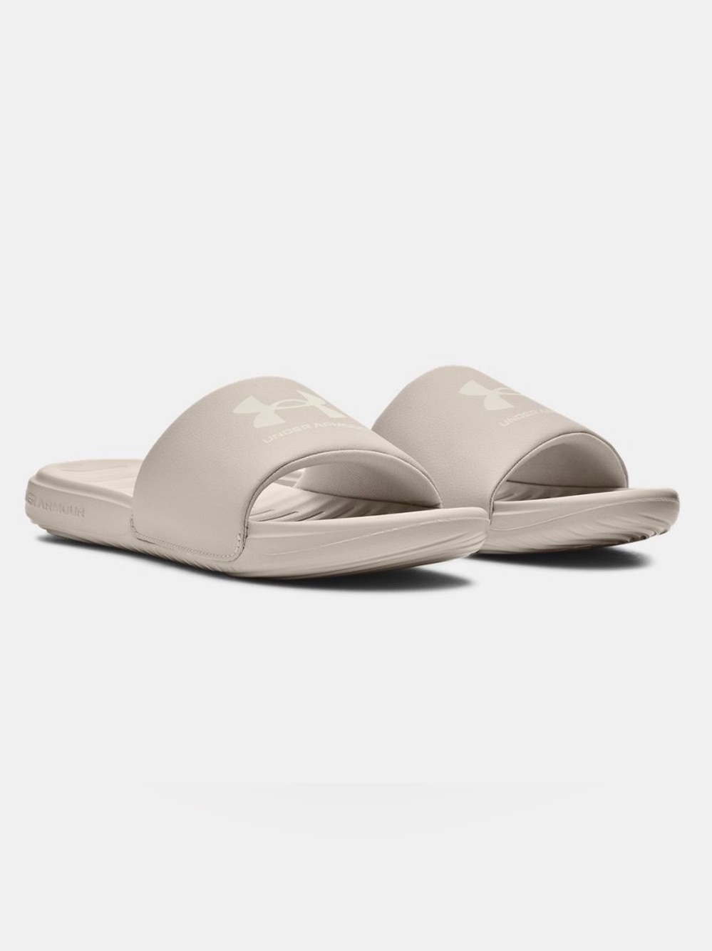 Under Armour Men’s Ansa Fixed Slides Color Fog NWT Size 12
